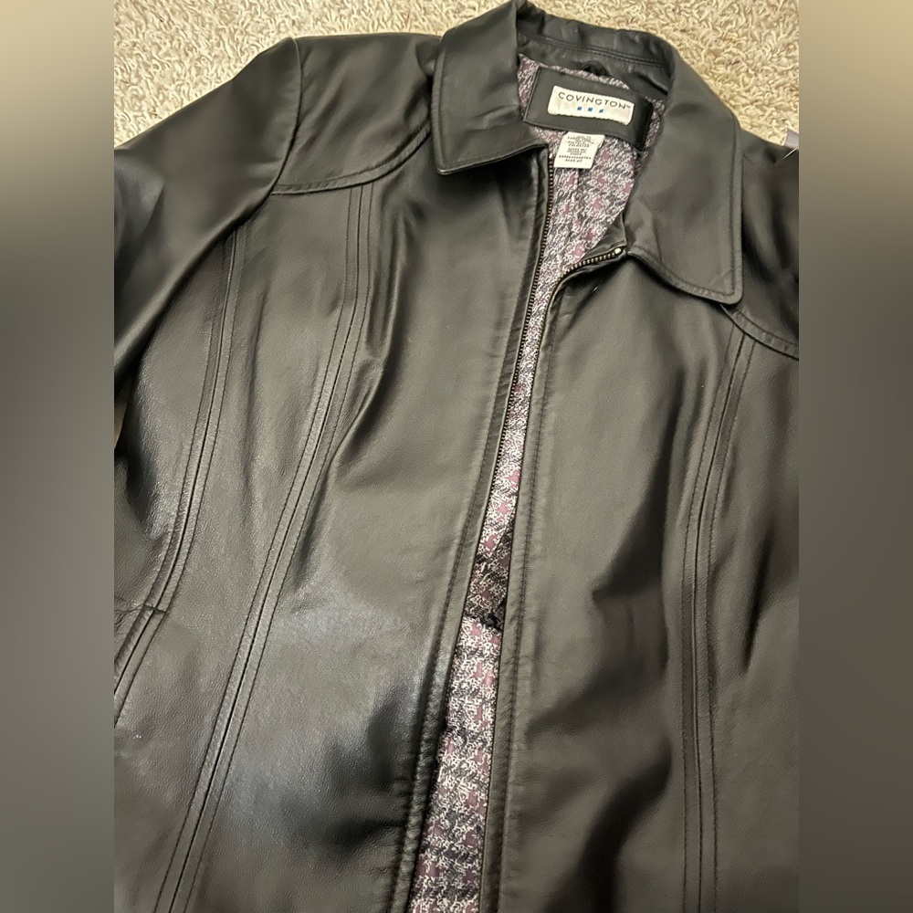 Covington Real Leather Jacket Women’s Size Medium